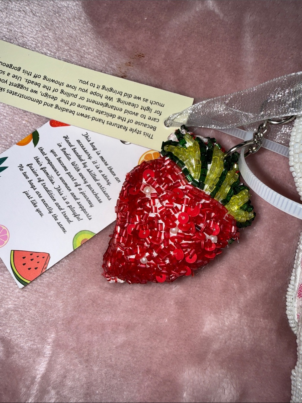 Beaded bag multi fruit - Picture 10 of 11